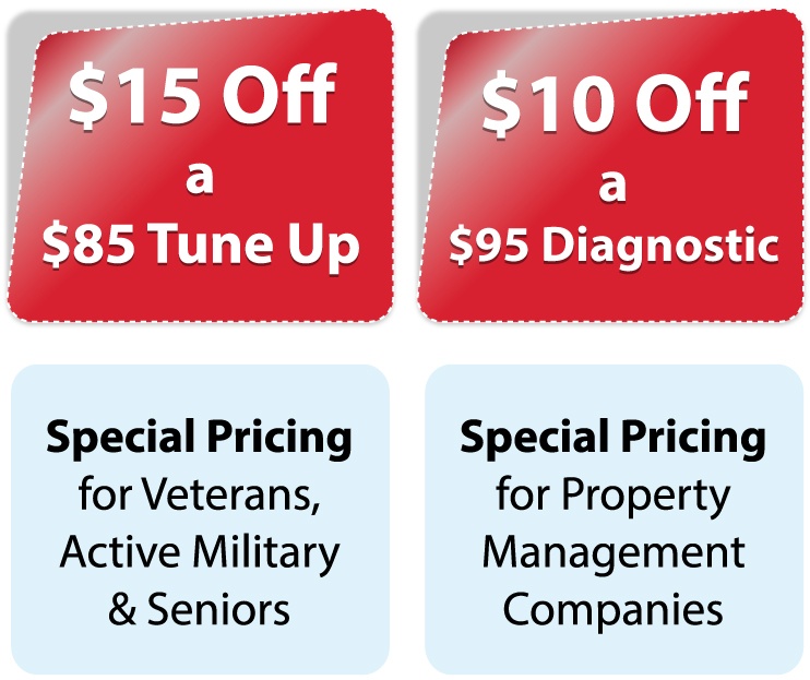 Special Pricing for Veterans, Military, Seniors and Property Management Companies
